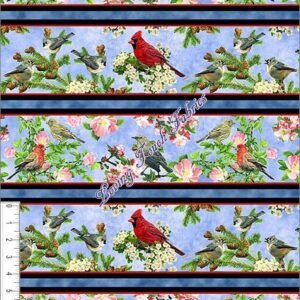 Songs of Nature by Suzanne Cruise for Quilting Treasures 26365-B Blue sold by the 1/2 yd.