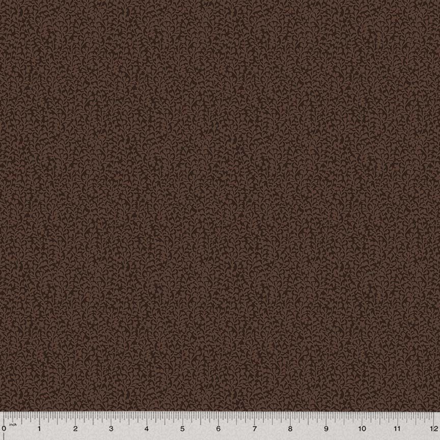 Rory by Whistler Studios for Windham Fabrics 53716-1 Cocoa sold by the 1/2 yd.