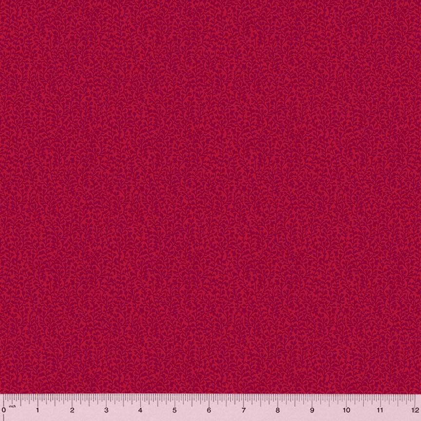 Rory by Whistler Studios for Windham Fabrics 53717-4 Red sold by the 1/2 yd.