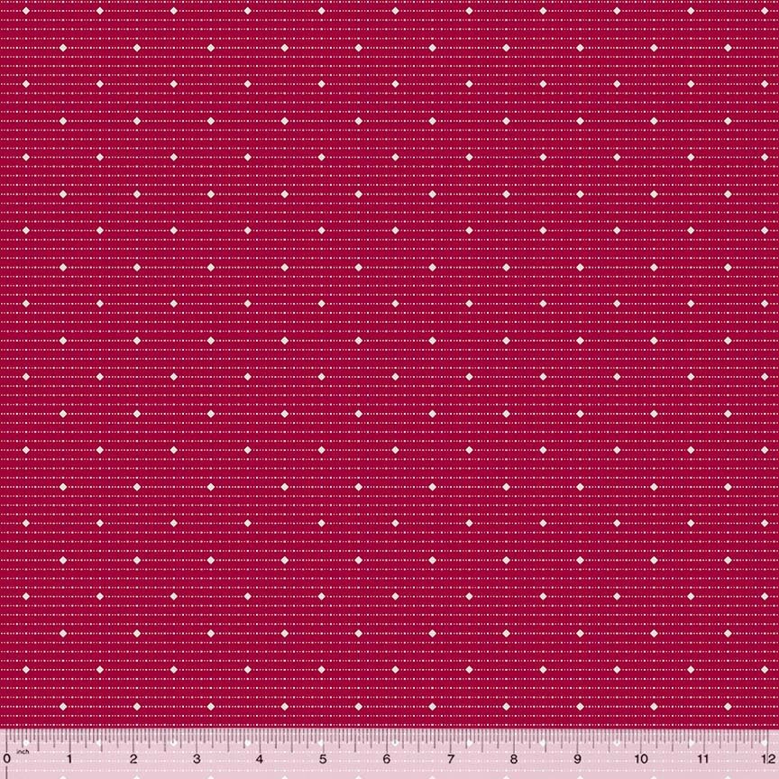 Rory by Whistler Studios for Windham Fabrics 53716-4 Red sold by the 1/2 yd.