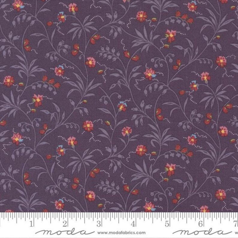 Florence's Fancy by Betsy Chutchian for Moda Fabrics 31662-14 Amethyst sold by the 1/2 yd.