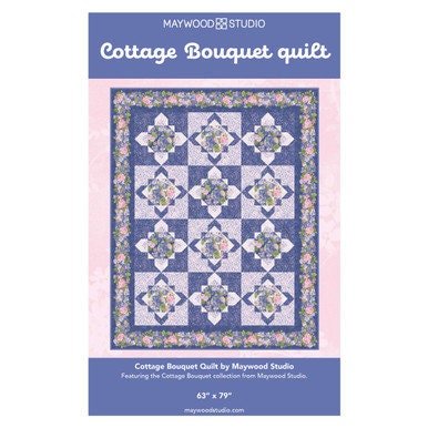 Cottage Bouquet Quilt Pattern by Maywood Studios MASCOBO 63"X79"