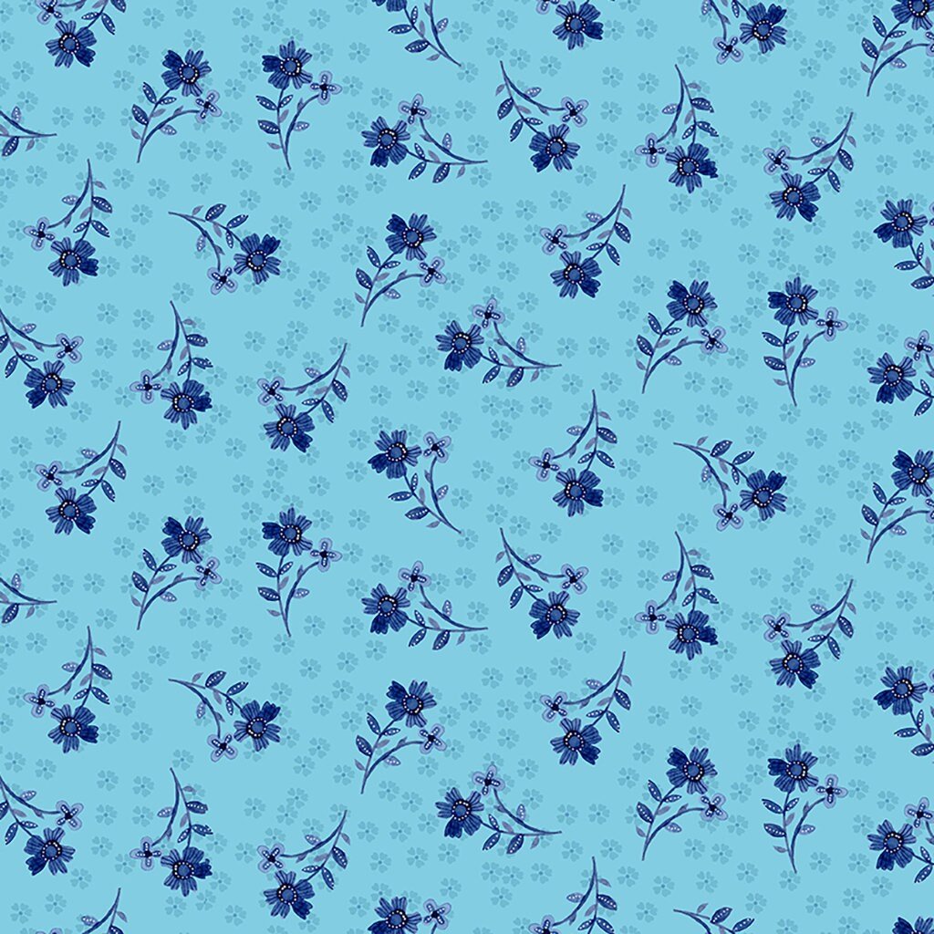 Zakaria by Sue Zipkin for Clothworks Y3429-97 Lt. Sky sold by the 1/2 yd.