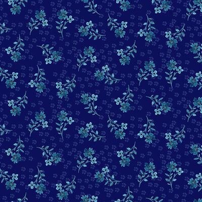 Zakaria by Sue Zipkin for Clothworks Y3429-93 Lt. Navy sold by the 1/2 yd.