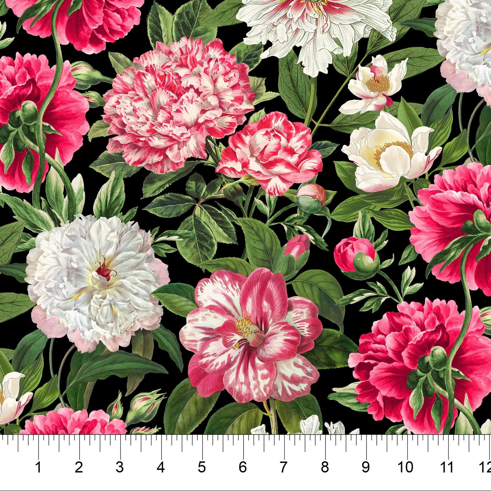 Bloom by Michel Design Works for Northcott 25193-99 Large Floral sold by the 1/2 yd.