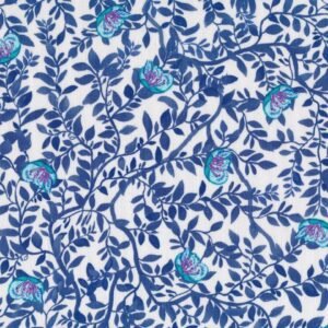 Baroque Garden by Free Spirit PWKM020 Azure sold by the 1/2 yd.