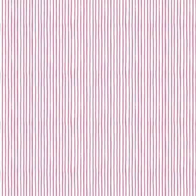 Cherish Hand Drawn Stripes by Heatherlee Chan for Clothworks Y3554-74 Raspberry sold by the 1/2 yd.
