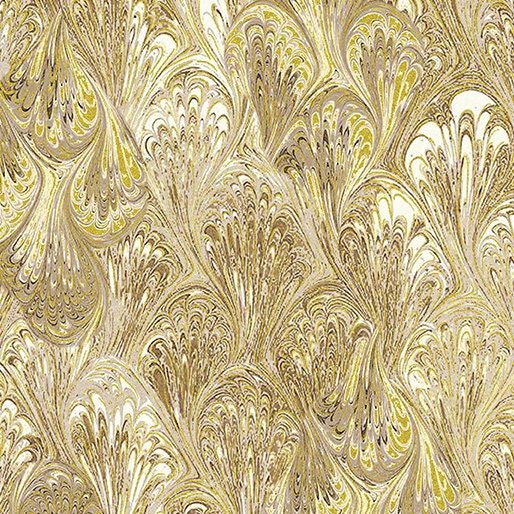 Harvest Festival by Greta Lynn for Benartex 14038M-07 Marble Cream sold by the 1/2 yd.