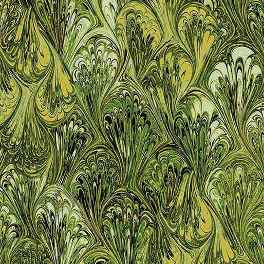 Harvest Festival by Greta Lynn for Benartex 14038M-49 Marble olive sold by the 1/2 yd.