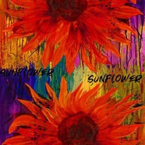 Wildflower Panel by Stephanie Brandenburg for Northcott 40077-38 Brick 24"X43"yd.