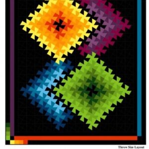 Twister Illusions Quilt Pattern by Marilyn Foreman for Quilt Moments EUQ304