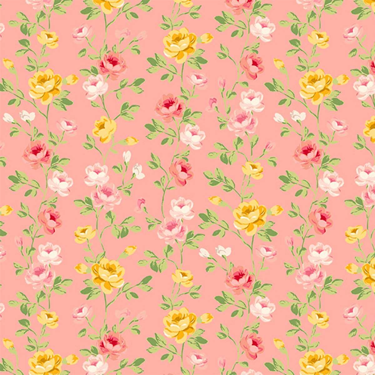 Laurel by Whistler Studios for Windham Fabrics 53834-5 Pink sold by the 1/2 yd.