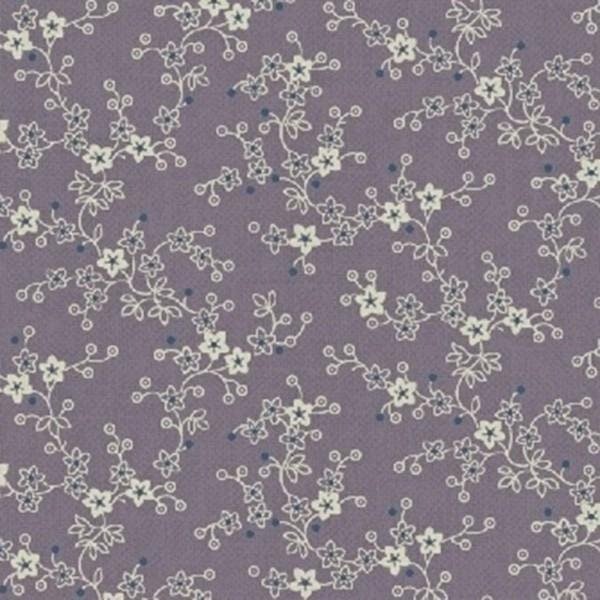 Chambray Rose Mini Vine by Nancy Gere for Windham Fabrics 40829-3 Lavender sold by the 1/2 yd.