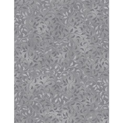 Essentials Climbing Vine by Wilmington Prints 38717-900 Pewter sold by the 1/2 yd.