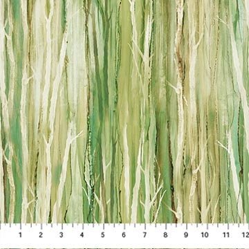 Cedarcrest Falls by Deborah Edwards for Northcott DP26910-74 Olive sold by the 1/2 yd.