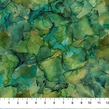 Cedarcrest Falls by Deborah Edwards for Northcott DP26911-78 Green one yard 27" remnant
