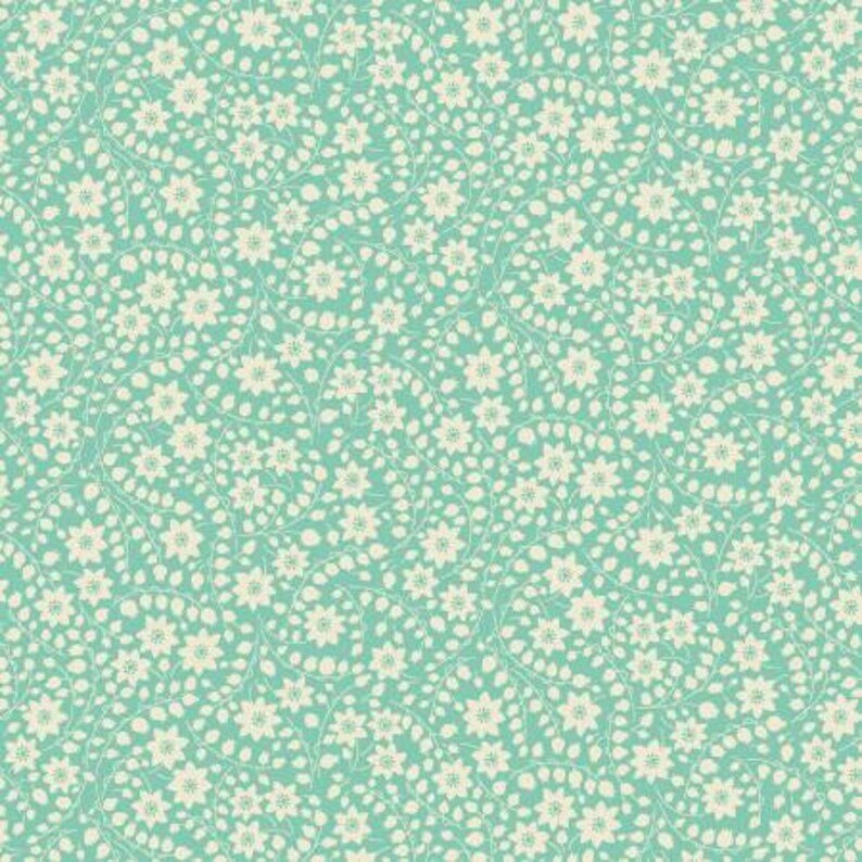 Nana Mae 6 by Henry Glass 366-60 Blue sold by the 1/2 yd.