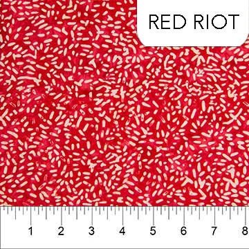 Ketan Batik Mixer by Banyan Batiks for Northcott Fabrics81000-247 Red Riot sold by the 1/2 yd.