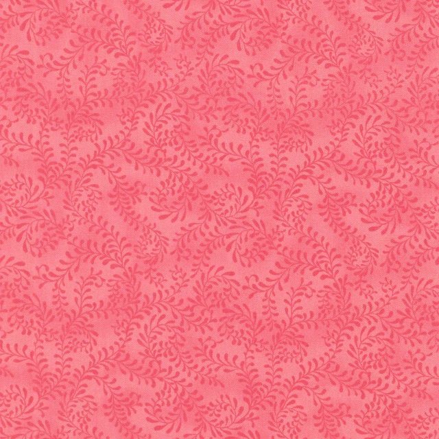 Essentials Swirling Leaves by Wilmington Prints 27650-330 Bubble Gum sold by 1/2 yd.