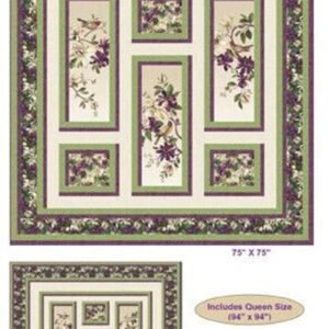 Somerset Tapestry Quilt Pattern by Daphne Greig Wall Quitl 75"X75" or Bed Quilt 94"X94"