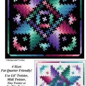 Twister Shimmer Quilt Pattern by Marilyn Foreman 4 Sizes