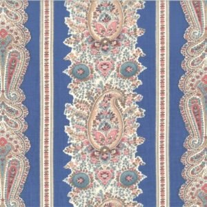 Ladies Legacy Julia's Border Stripe by Moda Fabrics 8350-12 Union Blue sold by the 1/2 yd.