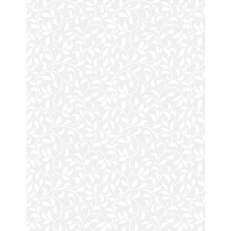 Climbine Vines by Stephanie Marrott for Wilmington Prints 38717-100 White on White sold by the 1/2 yd.