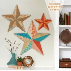 Wall Art Stars Quilt Pattern by Amy Barikman Dimensional Paper Piecing