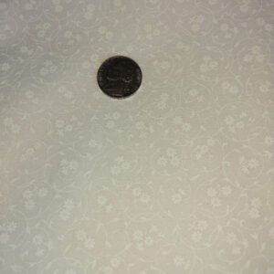 Tiny White Flowers on Cream No# 1-1/2 yd. remnant