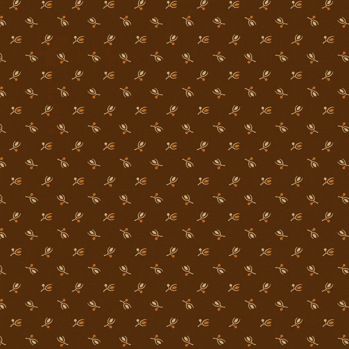 Companions II by Paula Barnes for Marcus Fabrics 220313-Brown sold by the 1/2 yd.