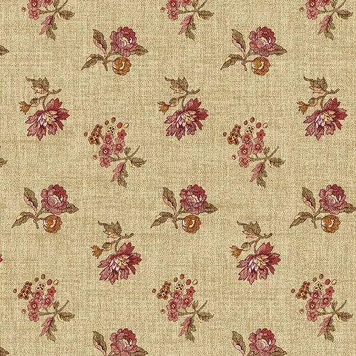 Cherie (French Cottage Collection) Medium Antique by Jan Shore for Benartex 13138-72 sold by the 1/2 yd.