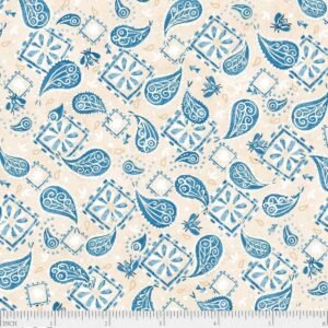Barnyard Babies by Clint Eager for P&B Textiles 05278-EB Cream sold by the 1/2 yd.