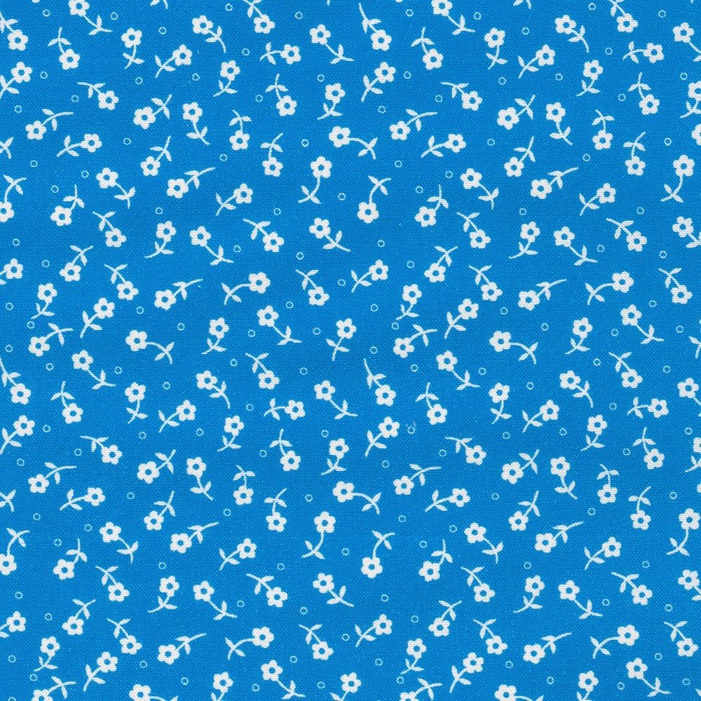 1930's Basics by Debbie Beaves for Robert Kaufman 21221-4 Blue sold by the 1/2 yd.