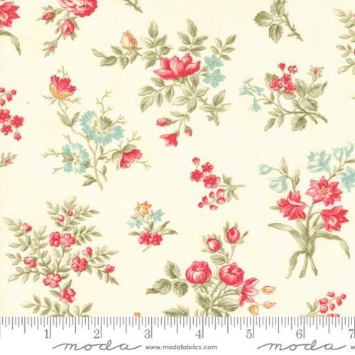Etchings by 3 Sisters for Moda Fabrics 44331-11 Cream sold by the 1/2 yd.
