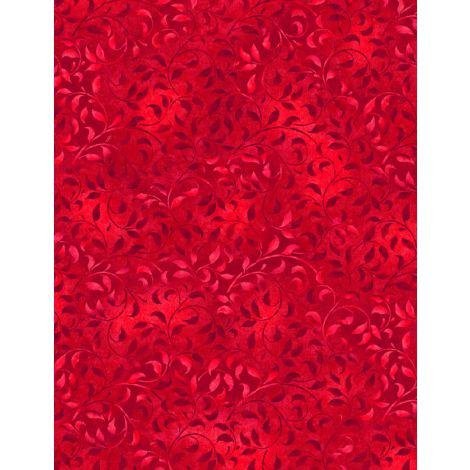 Essentials Climbing Vines by Stephanie Marrott  for Wilmington Prints 38717-333 Red sold by the 1/2 yd.