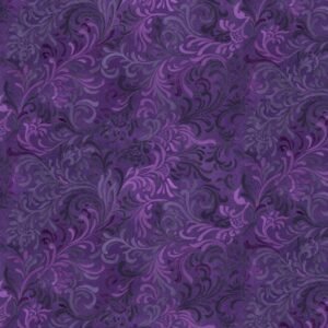 Essentials Embellishment by Danhui Nai for Wilmington Prints 51000-664 Purple sold by the 1/2 yd.