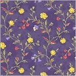 Jolene On The Vine by Whistler Studios for Windham Fabrics 53878-2 Violet sold by the 1/2 yd.