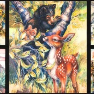 North American Wildlife panel by Robert Kaufman 17378 24"X44"