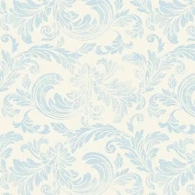 Belle Fleur Tonal Acanthus Leaves by Timeless Treasures CD3008 Sky sold by the 1/2 yd.