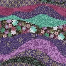 Shizuka by Chong-a Hwang for Timeless Treasures FLEUR CM3167 Multi sold by the 1/2 yd.