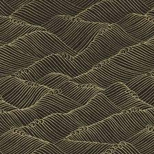 Shizuka by Chong-a Hwang for Timeless Treasures FLEUR CM3171 Black sold by the 1/2 yd.