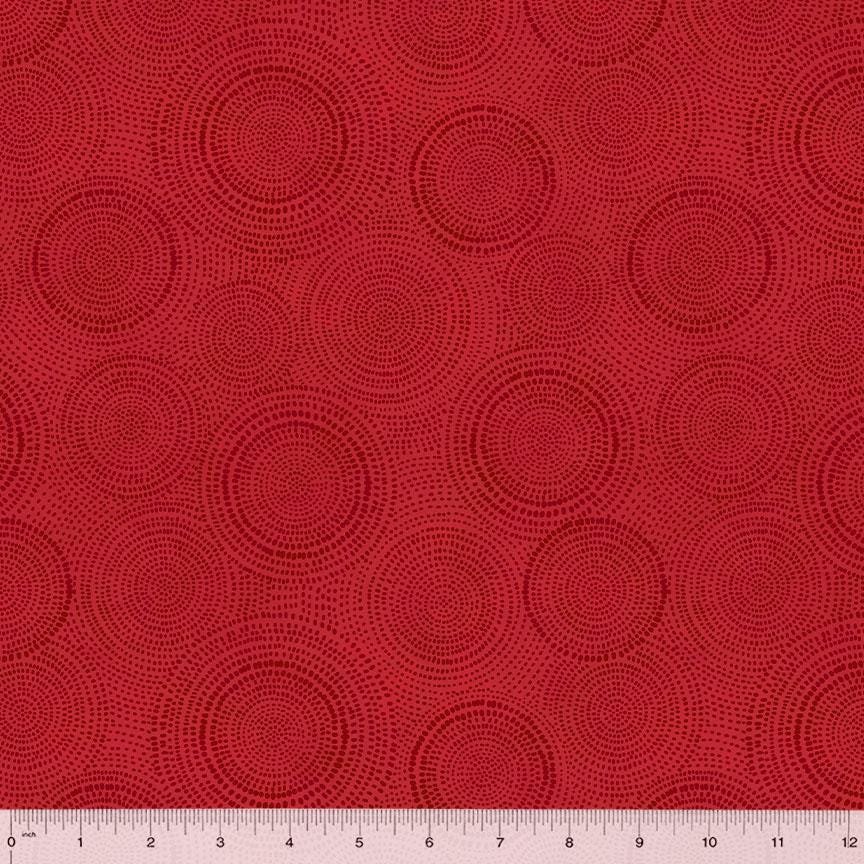 Radiance by Whistler Studios for Windham Fabrics 53727-3 Red sold by the 1/2 yd.