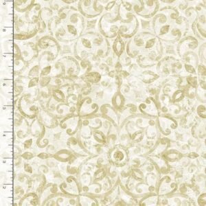 London Blues by Wing and a Prayer Designs for Timeless Treasures JT-C7422 Cream 15" remnant
