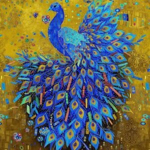 Gilded Plume Panel by Chong-a Hwang for Timeless Treasures CM3430 24"X44"