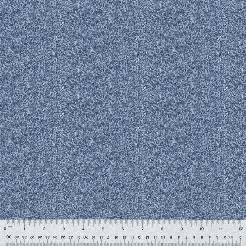 Lily Shrubbery by Whistler Studios for Windham Fabrics 54559-10 Cornflower sold by the 1/2 yd.