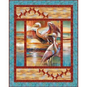 Rise And Fall Quilt Pattern by Bound to be Quilting for Northcott PTN3386 60"X76"