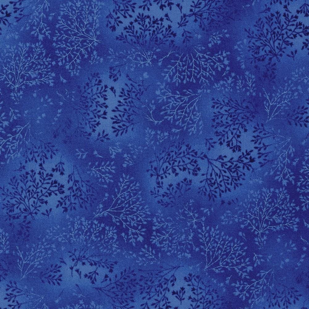 Fusions 7 by Robert Kaufman 5573-72 Cobalt sold by the 1/2 yd