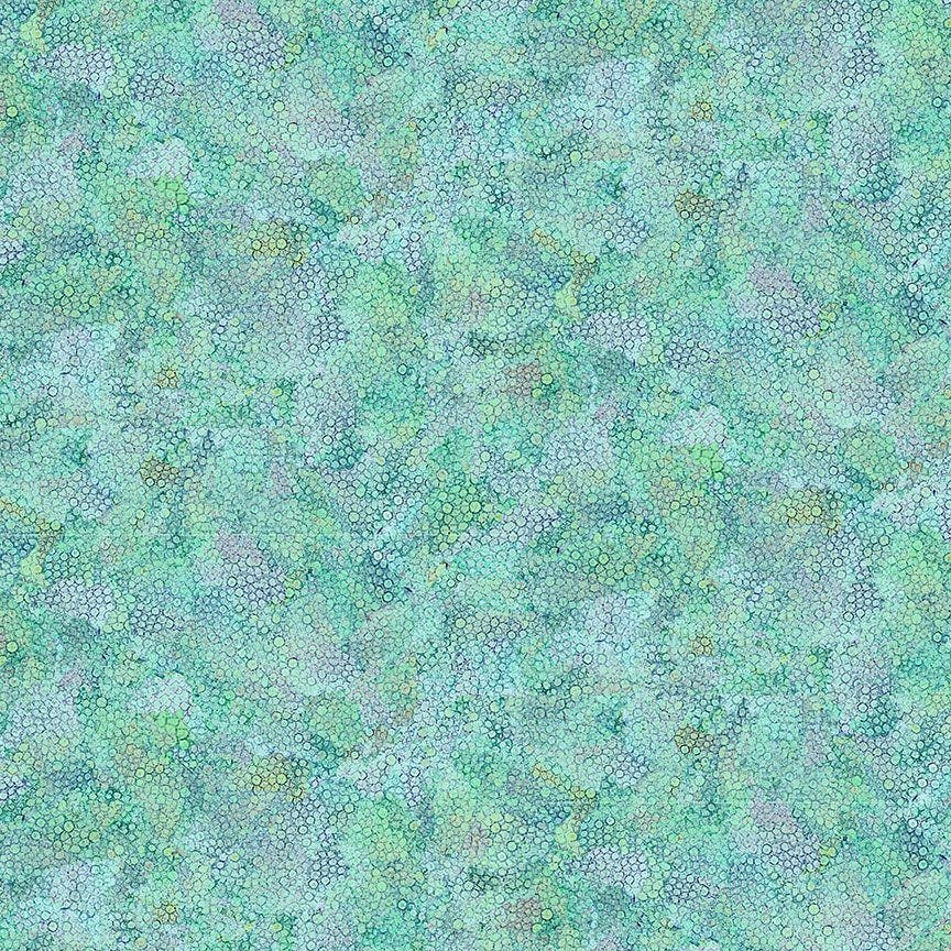 Garden Delight Bubble Texture by Timeless Treasures CD3212 Aqua sold by the 1/2 yd.