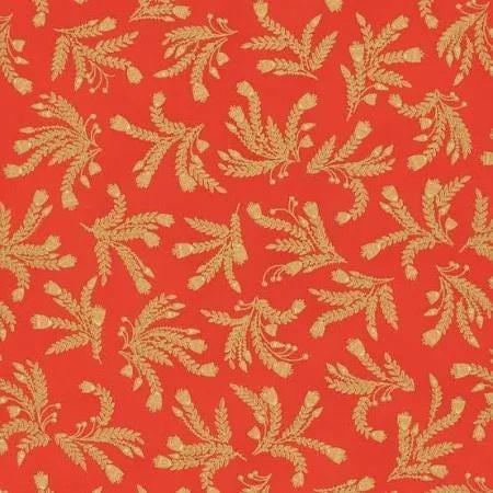 Ancient Beauty by StudioRK for Robert Kaufman 22116-118 Ruby sold by the 1/2 yd.
