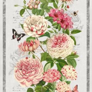 Le Bouquet Panel by Anne Rowan for Wilmington Prints 68464-937 24"X44"